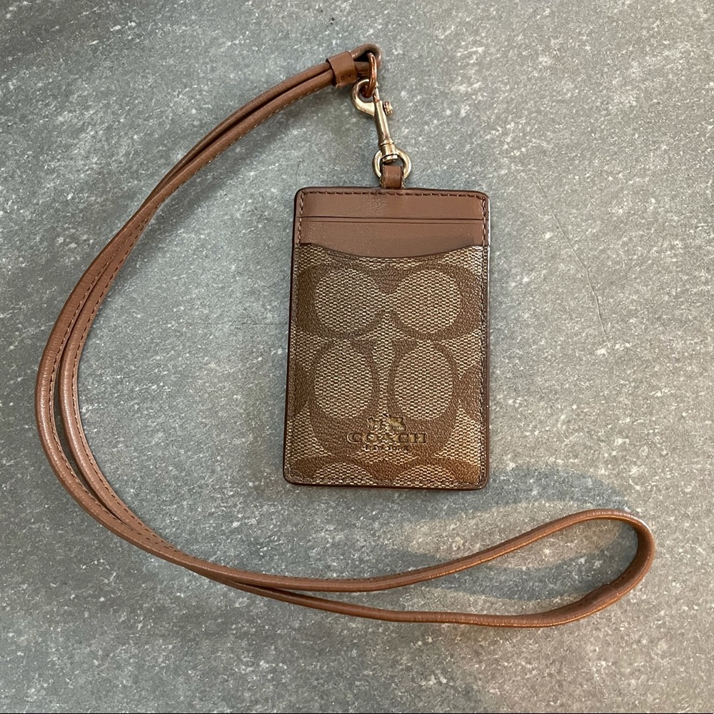 Coach lanyard/card holder